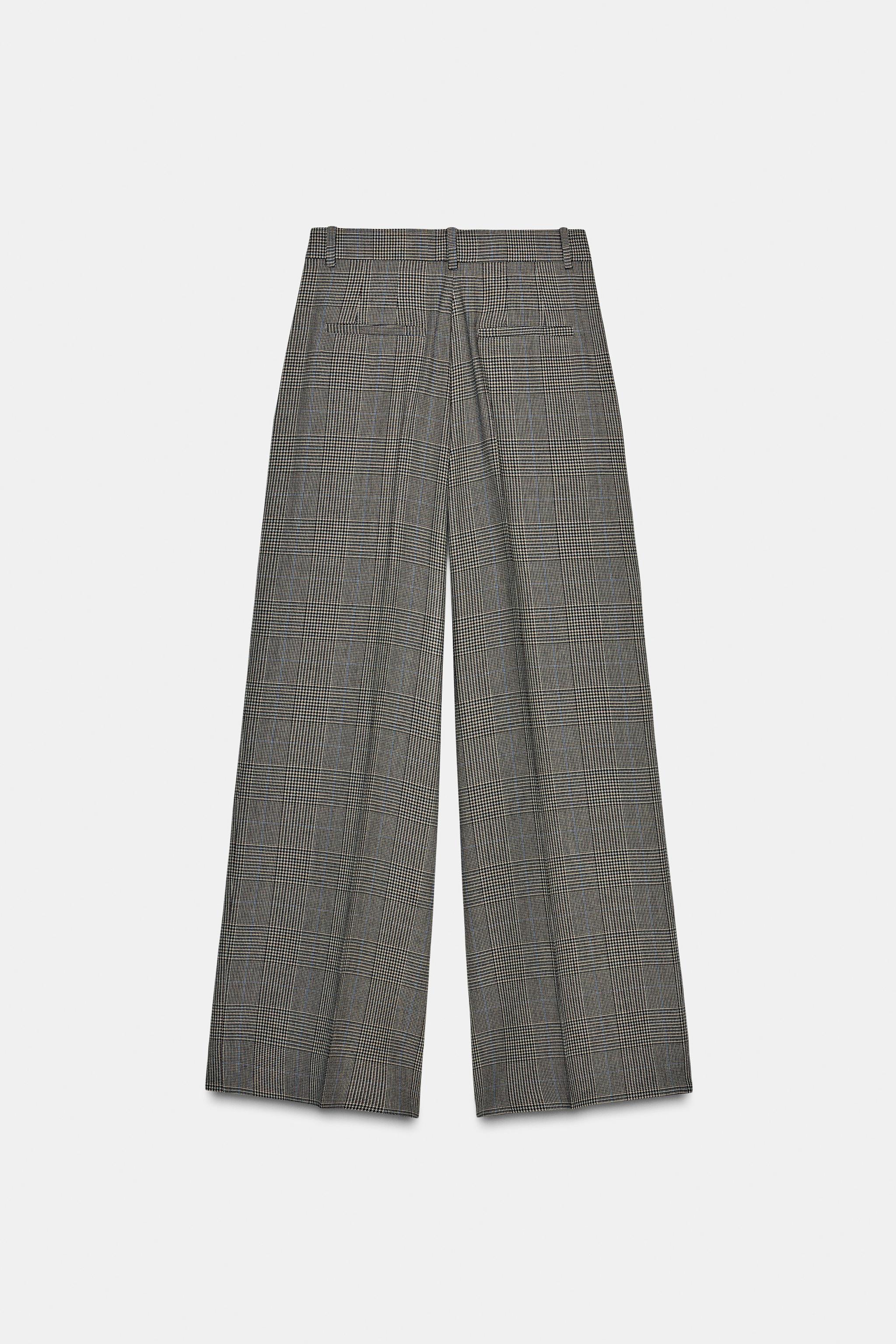 PLAID PLEATED PANTS ZW COLLECTION